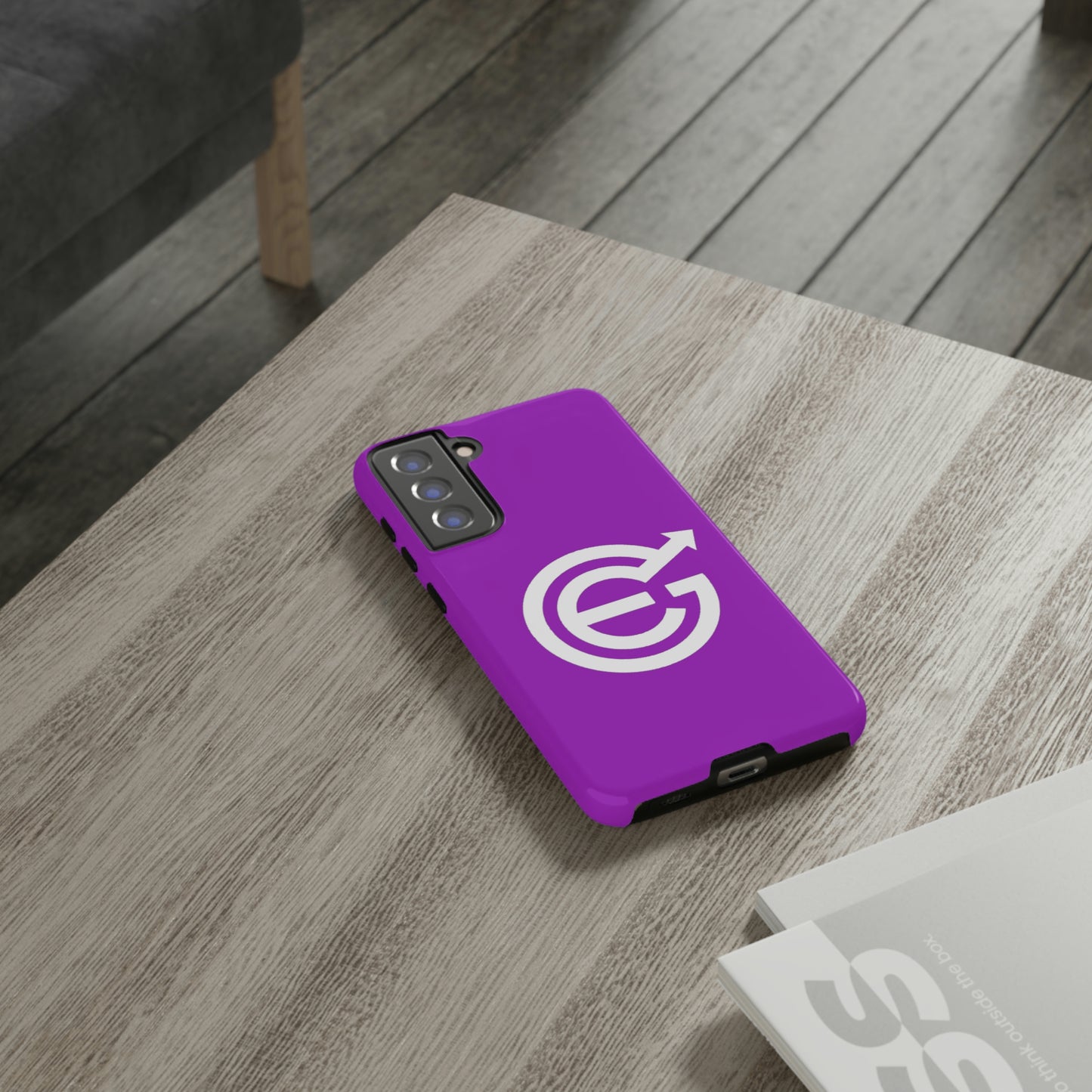 Woldwide - Tough Cases with case in EverGrow purple and white EverGrow Logo