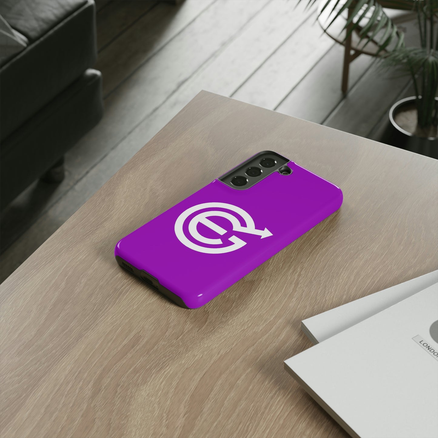 Woldwide - Tough Cases with case in EverGrow purple and white EverGrow Logo