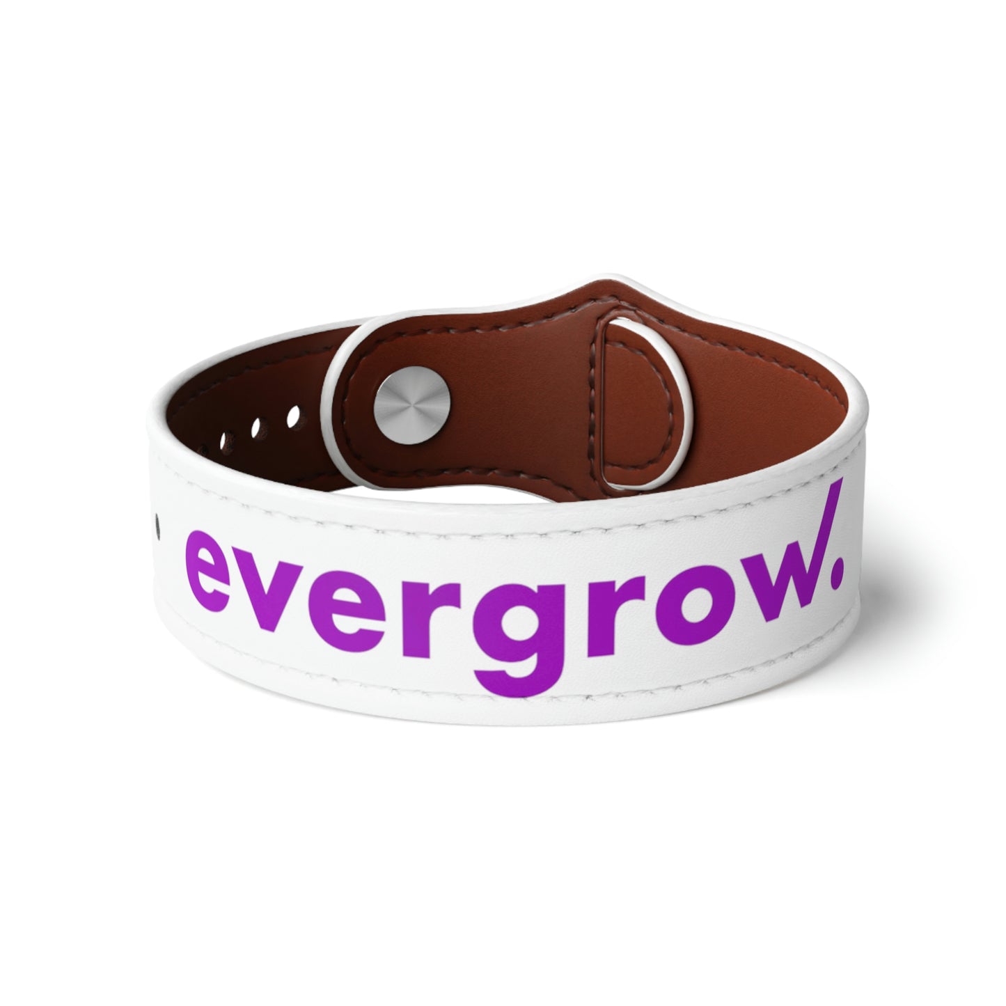 USA - Faux Leather Wristband with evergrow lettering