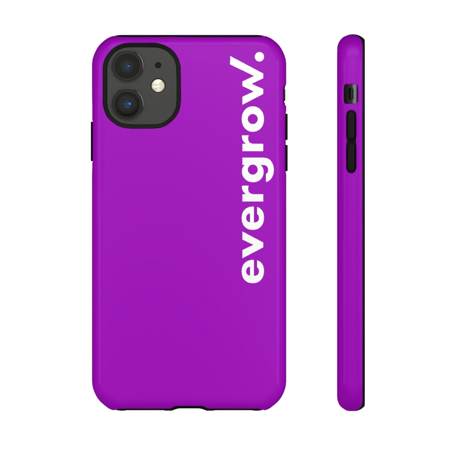 Worldwide - Tough Cases with case in EverGrow purple and white evergrow lettering