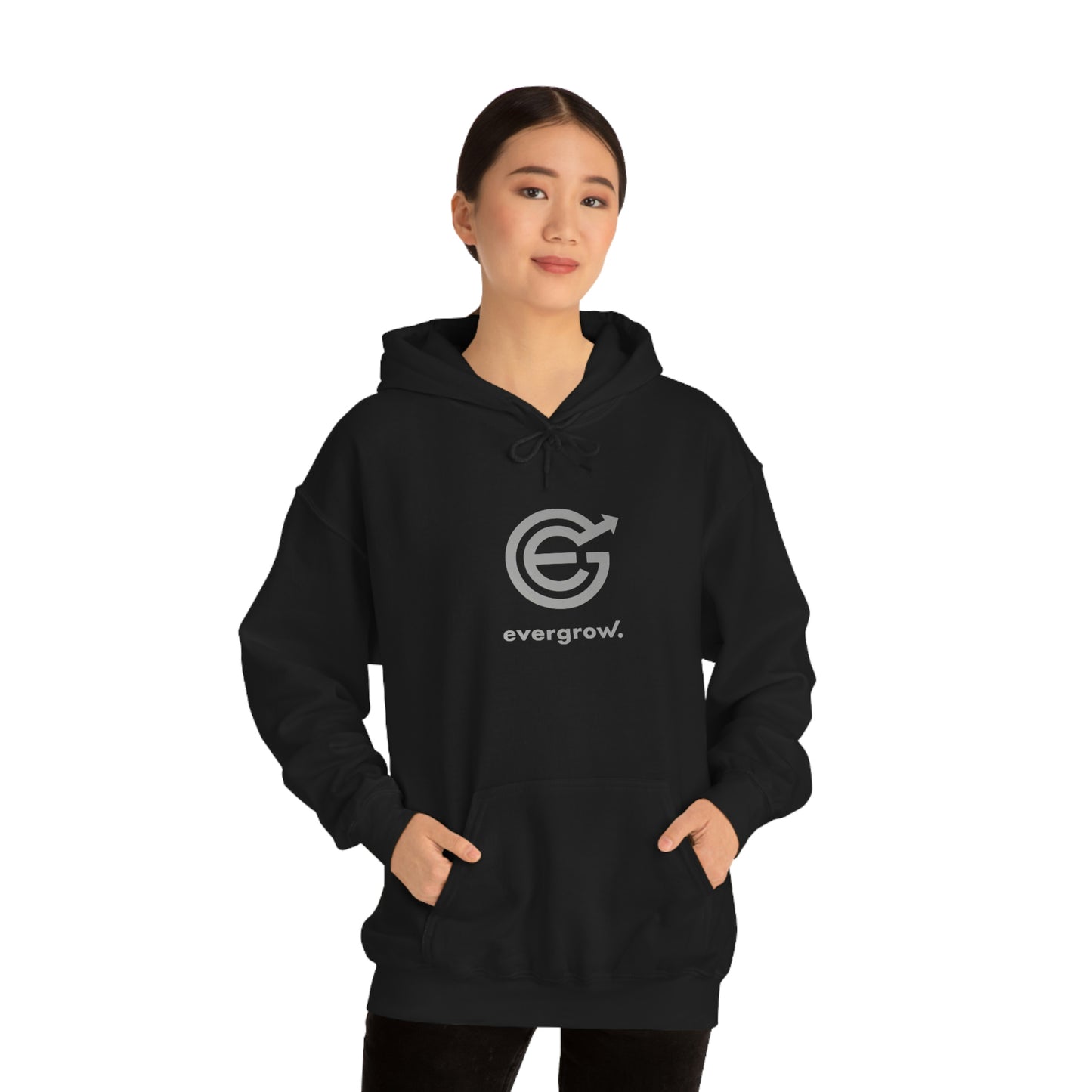 USA - Unisex Heavy Blend™ Hooded Sweatshirt EverGrow Logo and evergrow underneath