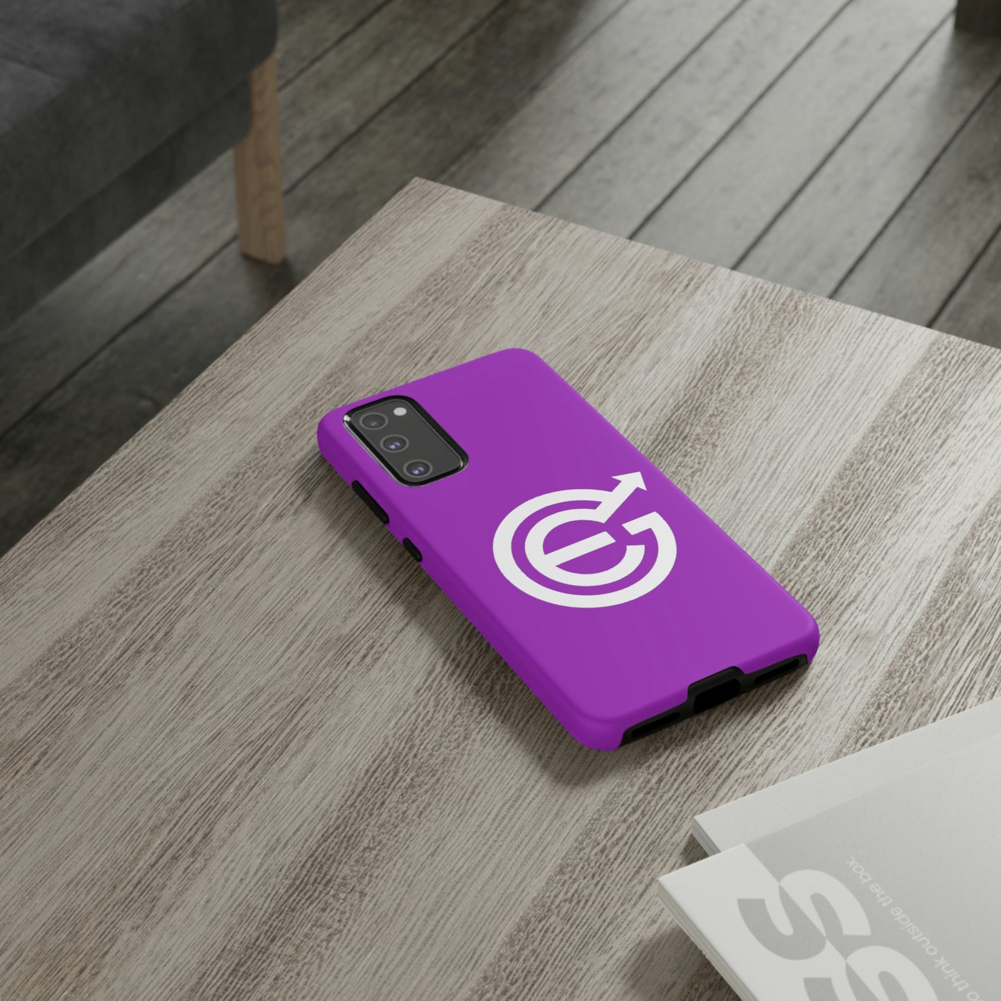 Woldwide - Tough Cases with case in EverGrow purple and white EverGrow Logo