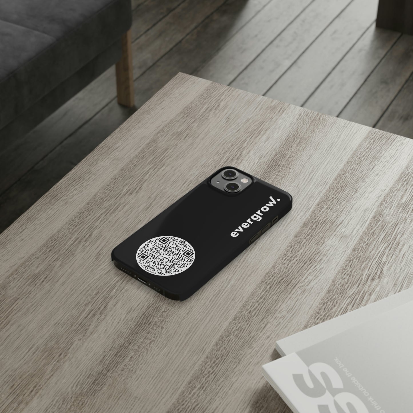 USA - Slim Phone Cases, Case-Mate - with evergrow logo and QR code