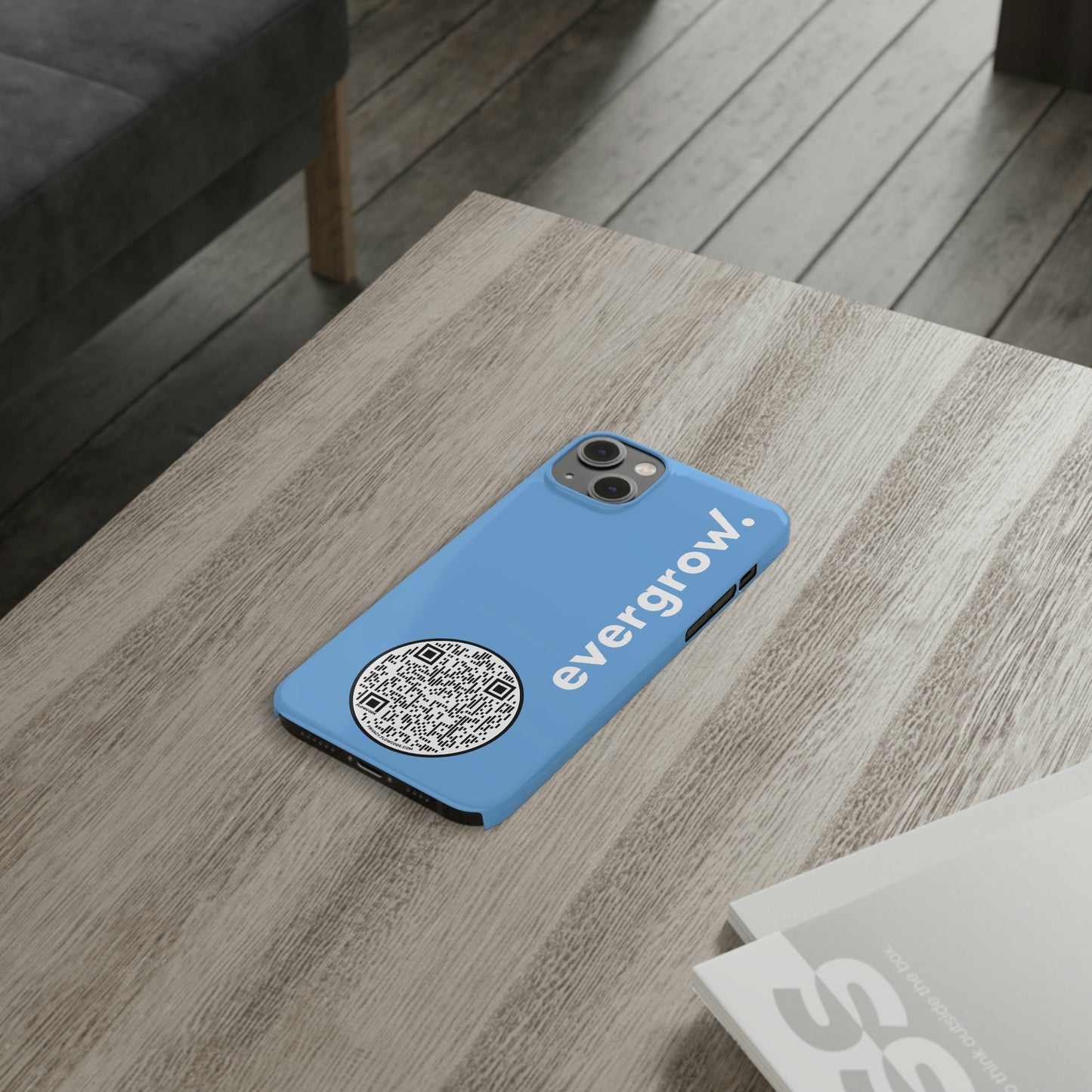 USA - Slim Phone Cases, Case-Mate - with evergrow logo and QR code