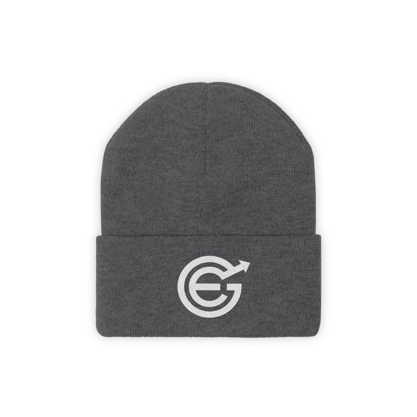 USA. Knit Beanie with EverGrow Logo on front
