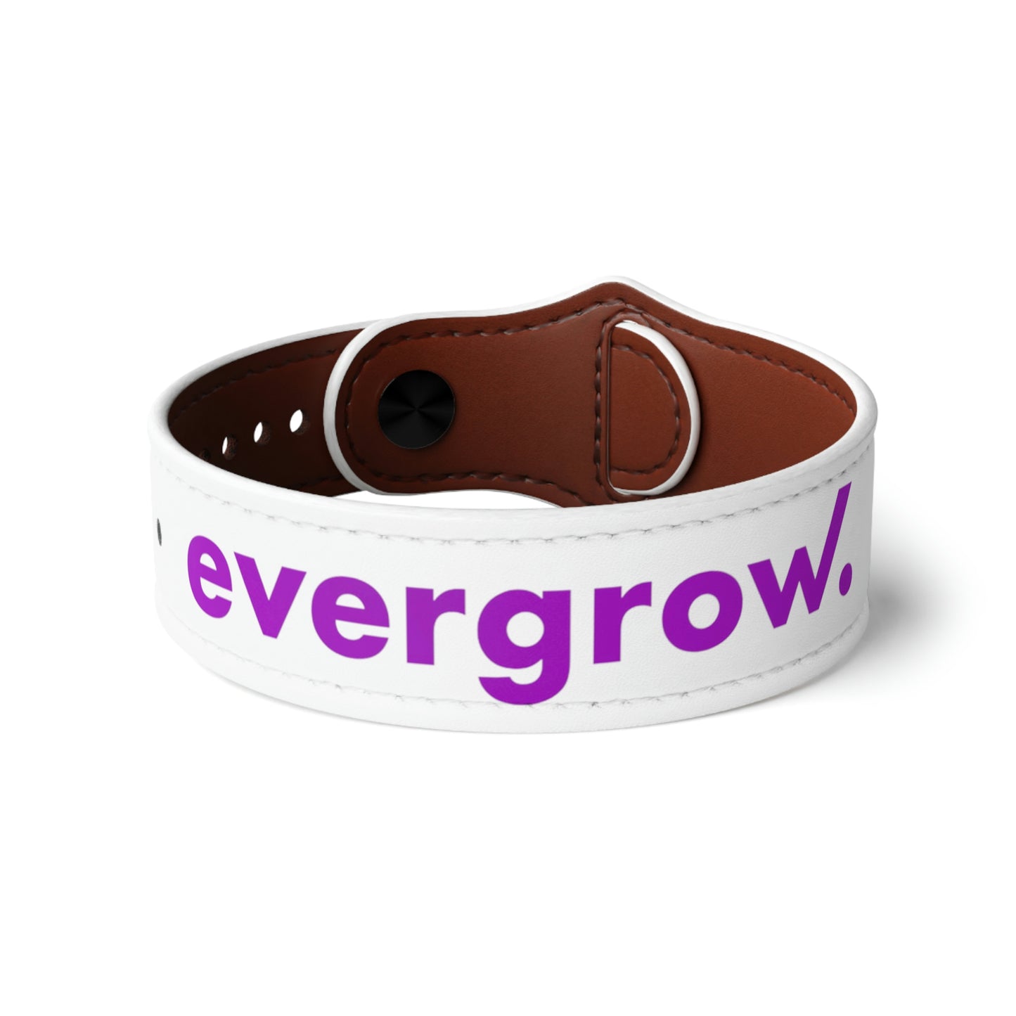 USA - Faux Leather Wristband with evergrow lettering