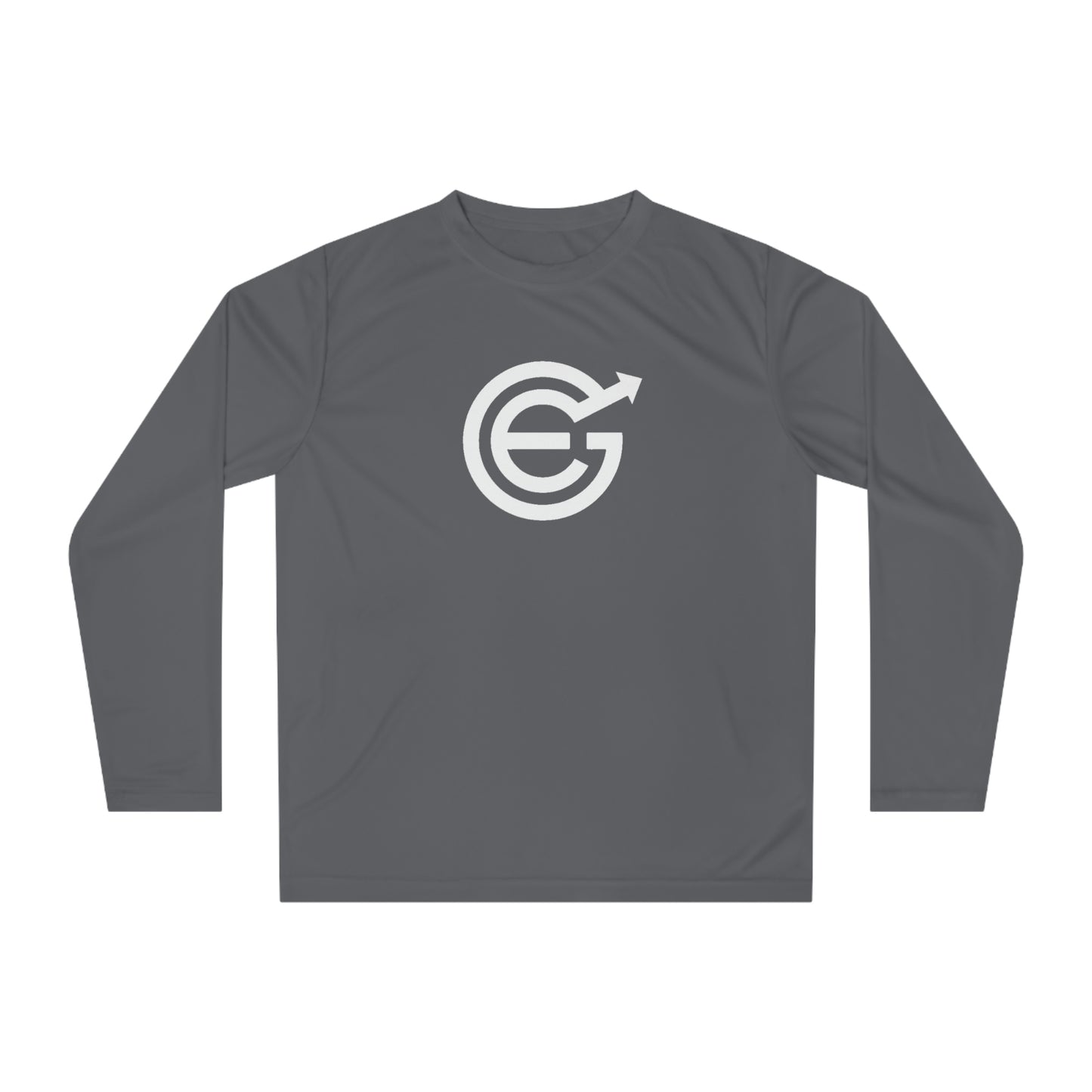 USA  Unisex Performance Long Sleeve Shirt - Dark Color w/white EGC Logo