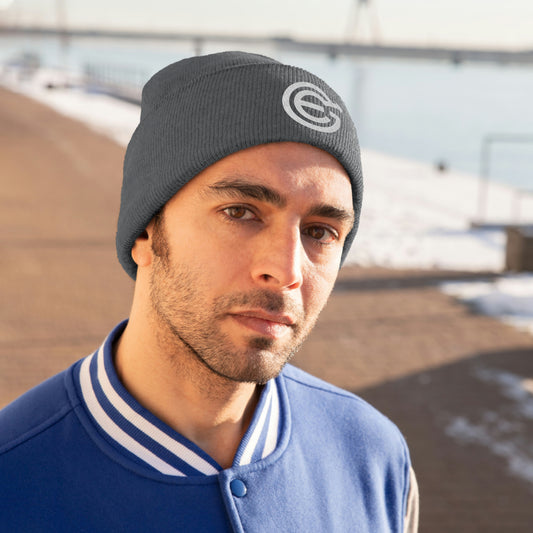 USA. Knit Beanie with EverGrow Logo on front
