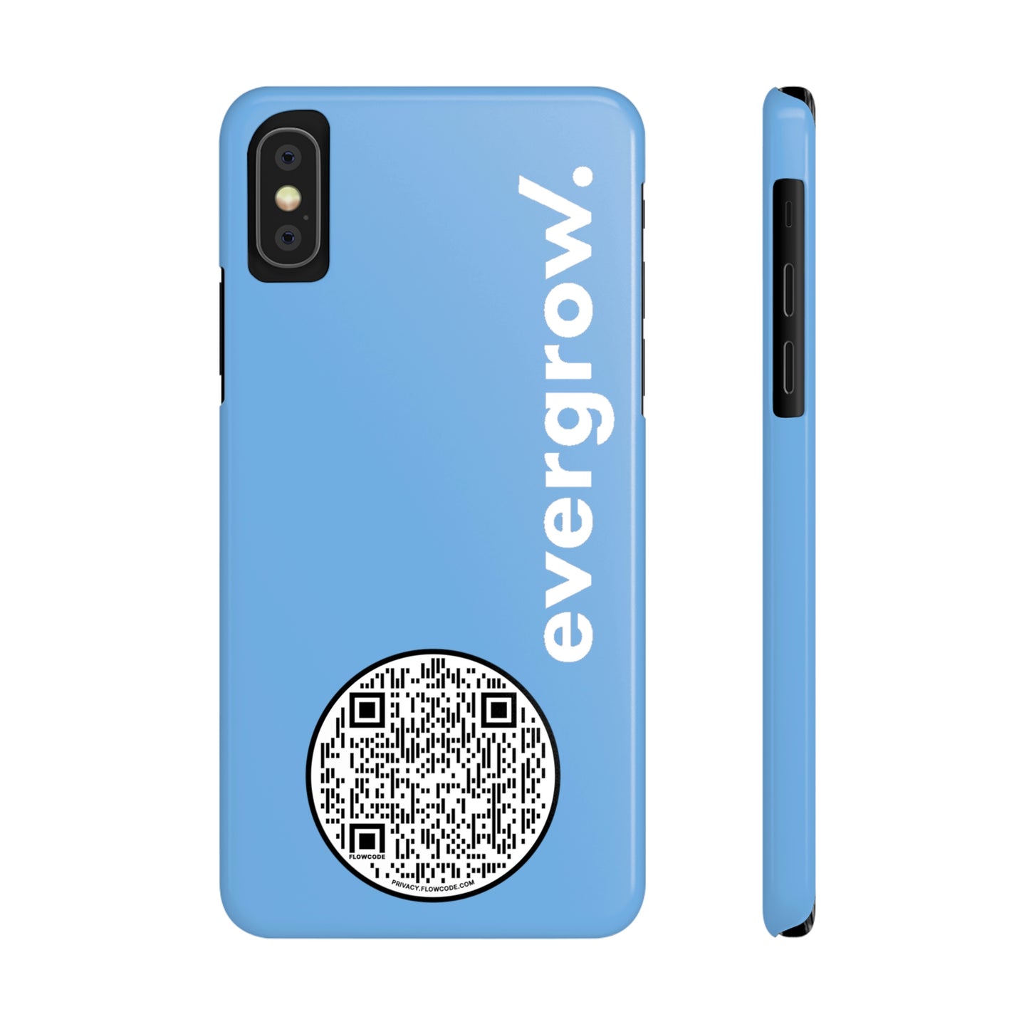 USA - Slim Phone Cases, Case-Mate - with evergrow logo and QR code