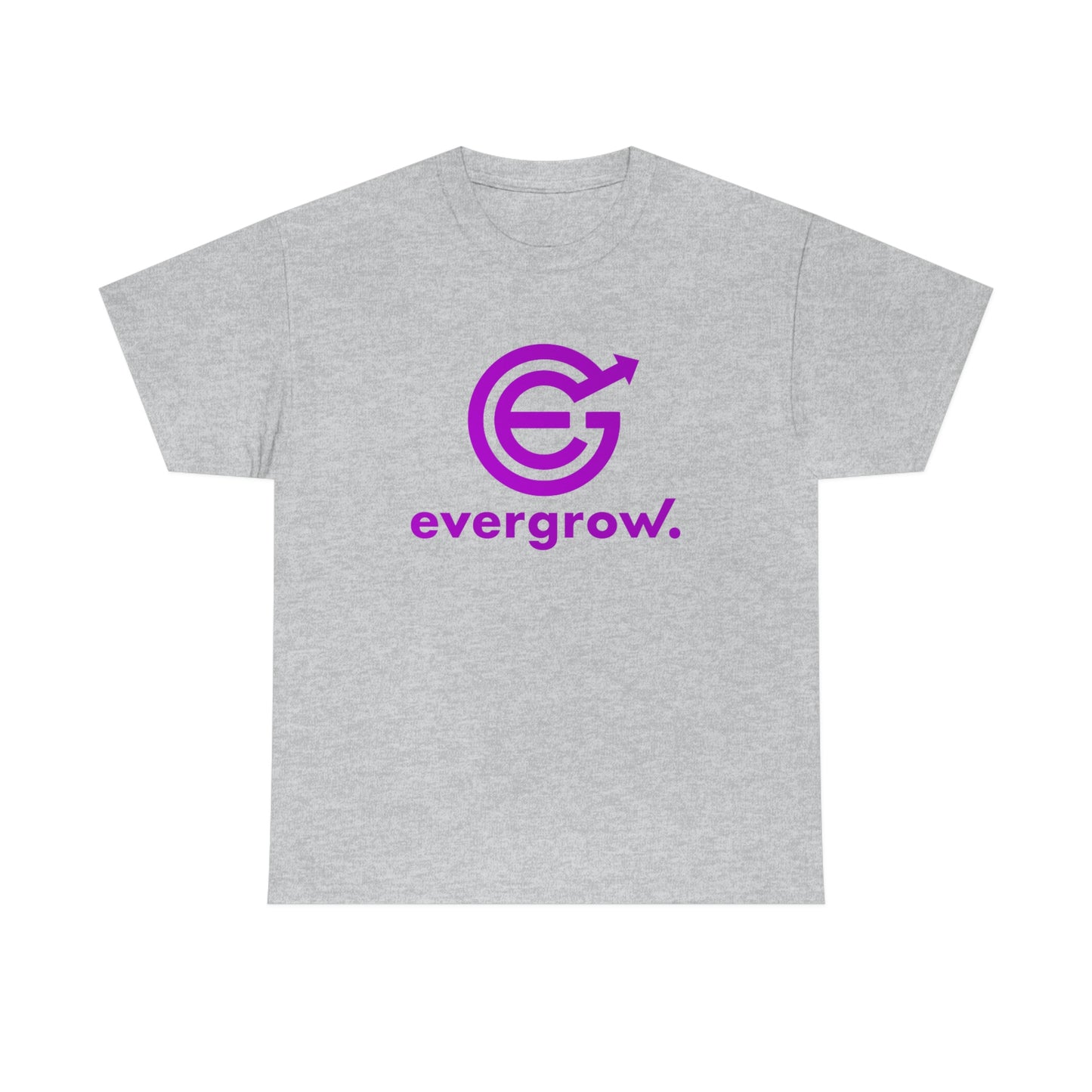 USA - Unisex Heavy Cotton Tee - EverGrow Logo in Purple
