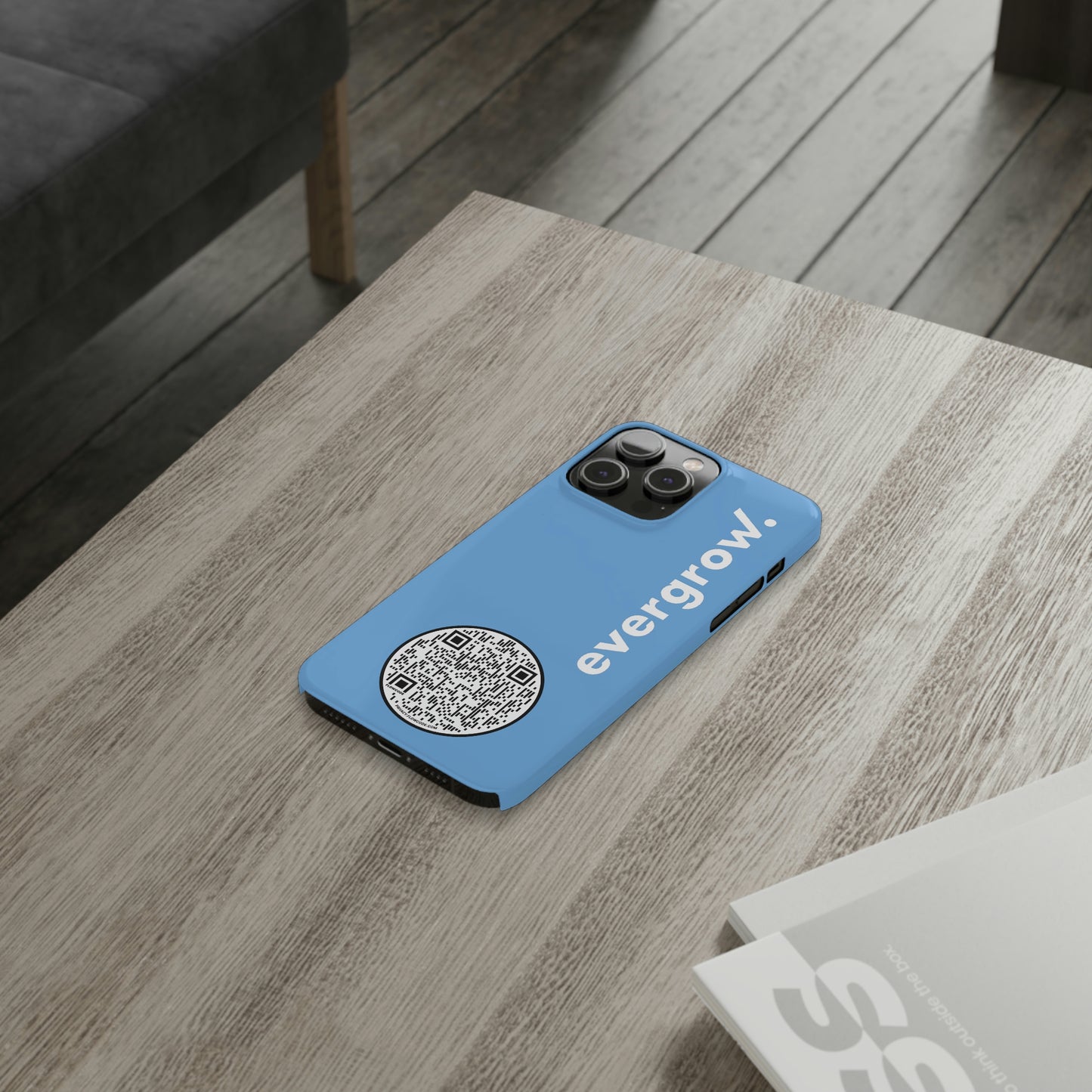 USA - Slim Phone Cases, Case-Mate - with evergrow logo and QR code