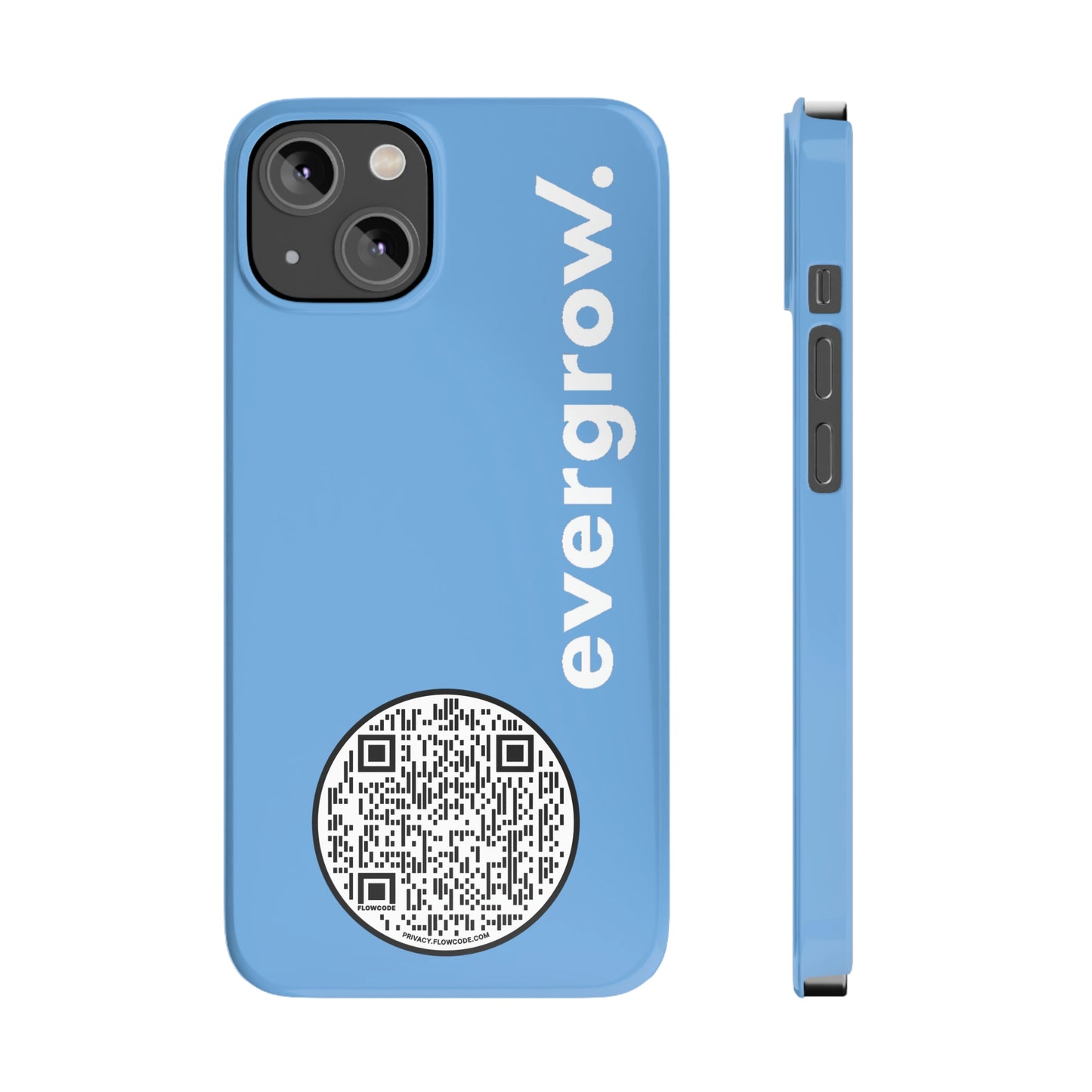 USA - Slim Phone Cases, Case-Mate - with evergrow logo and QR code