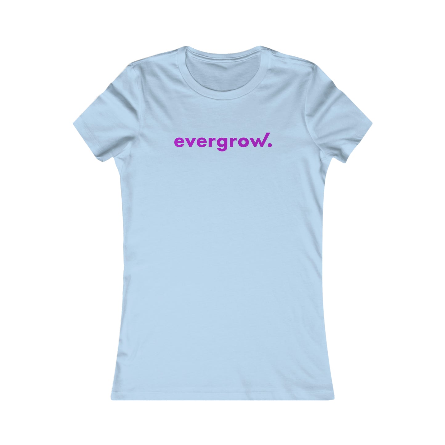 USA - Women's Favorite Tee with evergrow in purple on front - UTSW