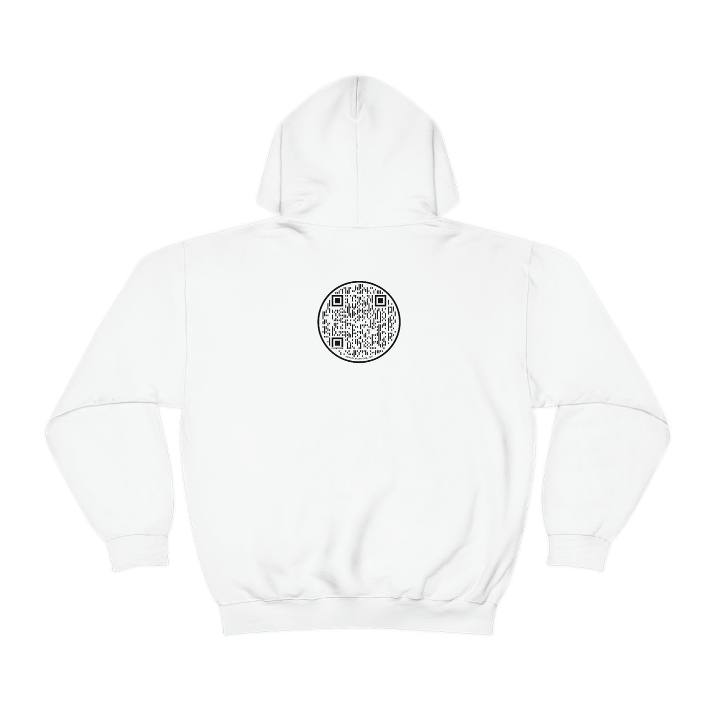 USA - Unisex Heavy Blend™ Hooded Sweatshirt - Evergrow Logo on front and QR Code on back with “The Evolution of Passive Income”