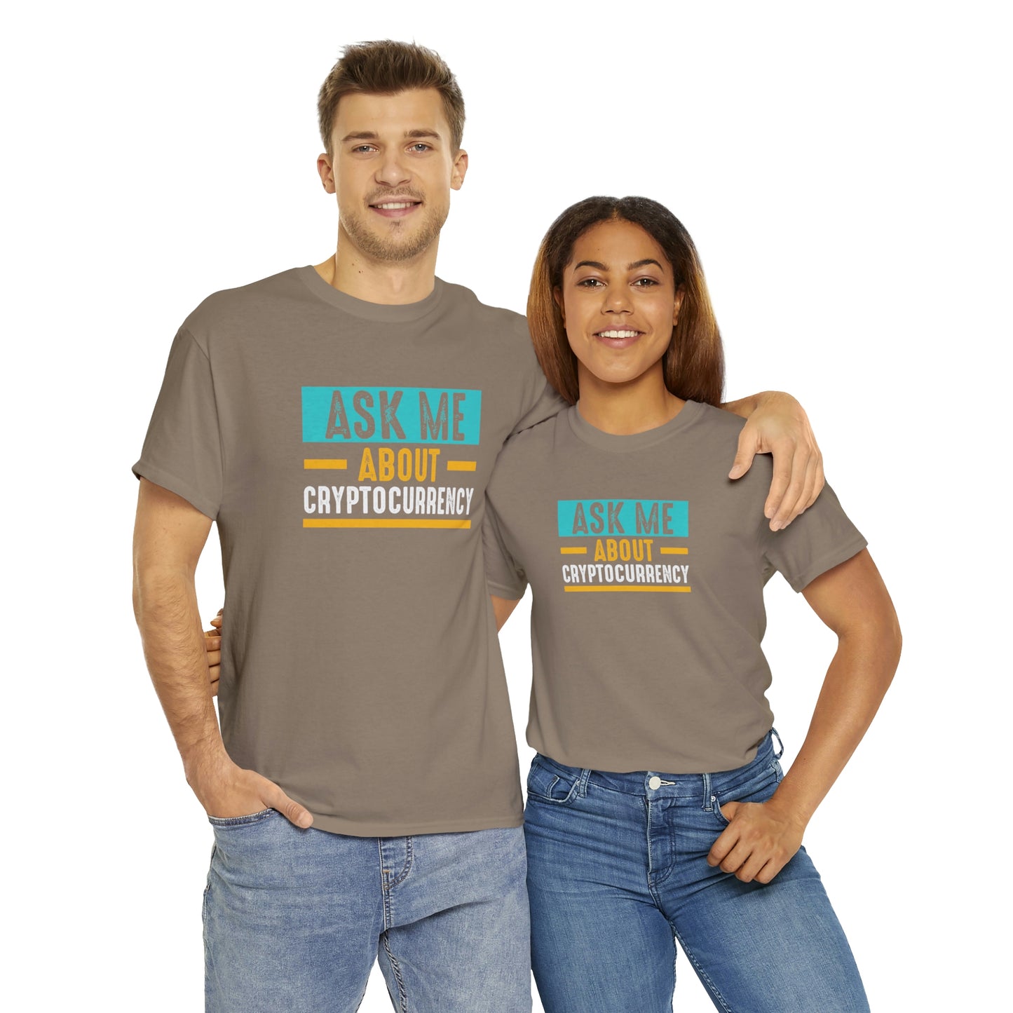 Ask Me About Cryptocurrency - Unisex Heavy Cotton Tee - USA