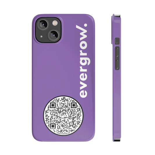 USA - Slim Phone Cases, Case-Mate - with evergrow logo and QR code