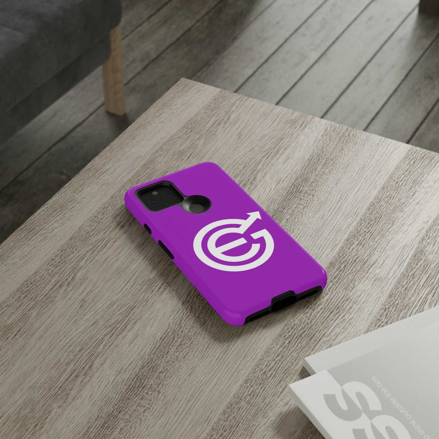 Woldwide - Tough Cases with case in EverGrow purple and white EverGrow Logo