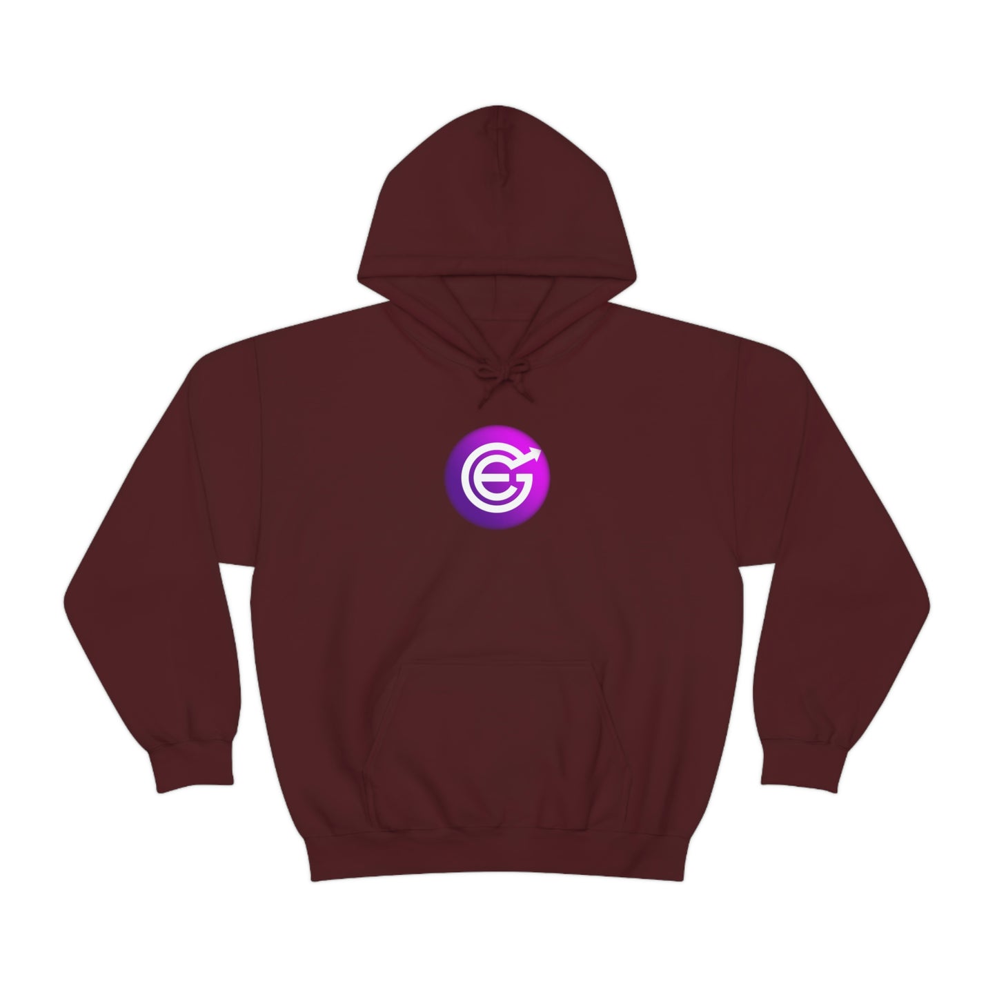 USA - Unisex Heavy Blend™ Hooded Sweatshirt - Evergrow Logo on front and QR Code on back with “The Evolution of Passive Income”